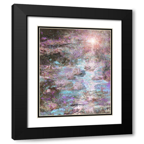 Lillies I Black Modern Wood Framed Art Print with Double Matting by Wiley, Marta