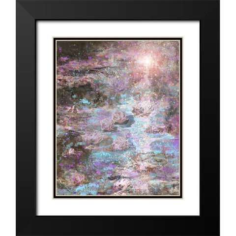 Lillies I Black Modern Wood Framed Art Print with Double Matting by Wiley, Marta