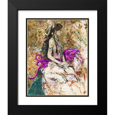 Bollywood I Black Modern Wood Framed Art Print with Double Matting by Wiley, Marta