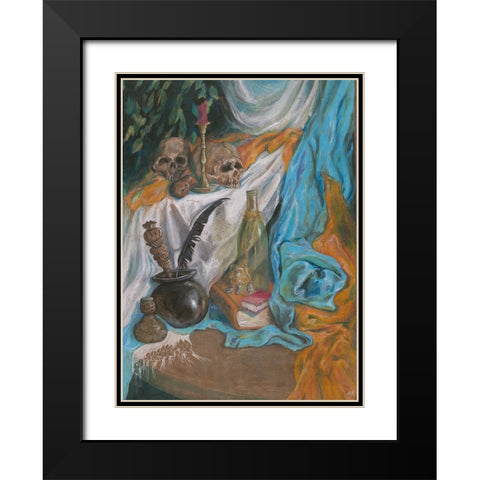 Still life 9 years old Black Modern Wood Framed Art Print with Double Matting by Wiley, Marta