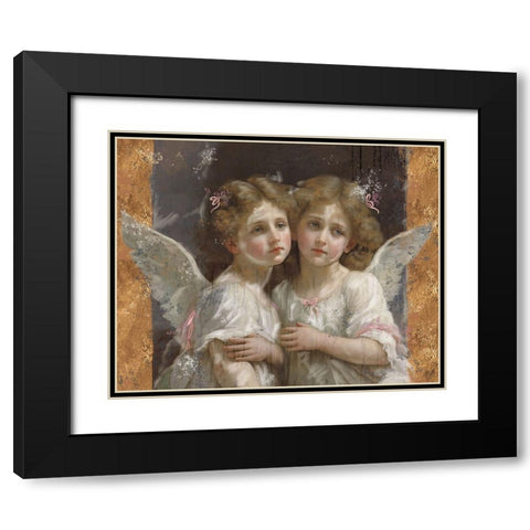 Little Angels IIII Black Modern Wood Framed Art Print with Double Matting by Wiley, Marta