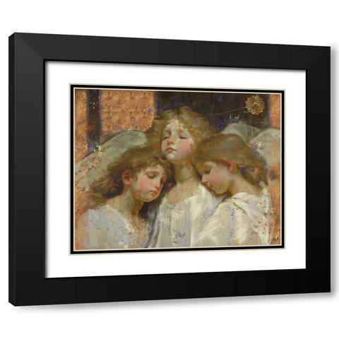 Little Angels VI Black Modern Wood Framed Art Print with Double Matting by Wiley, Marta