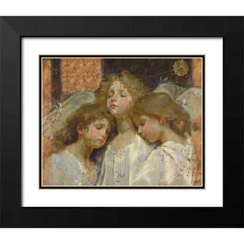 Little Angels VI Black Modern Wood Framed Art Print with Double Matting by Wiley, Marta