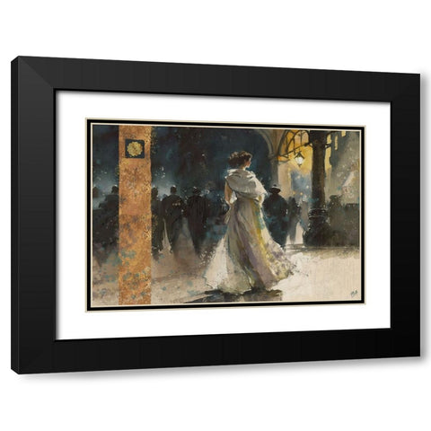 Paris Nights III Black Modern Wood Framed Art Print with Double Matting by Wiley, Marta