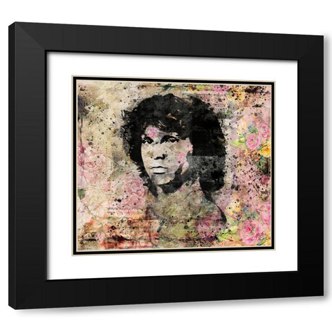 Jim Morrison III Black Modern Wood Framed Art Print with Double Matting by Wiley, Marta