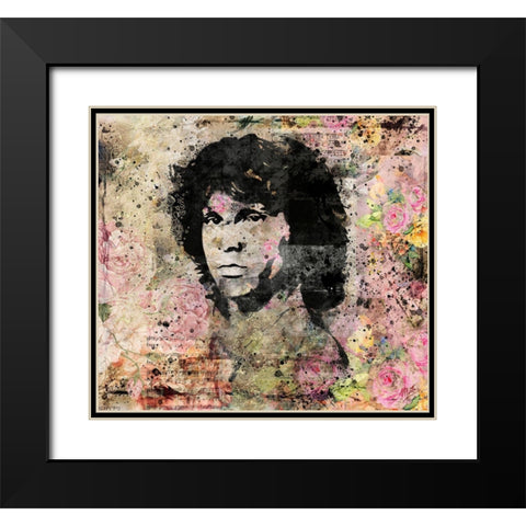 Jim Morrison III Black Modern Wood Framed Art Print with Double Matting by Wiley, Marta