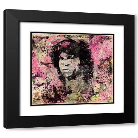 Jim Morrison IIII Black Modern Wood Framed Art Print with Double Matting by Wiley, Marta