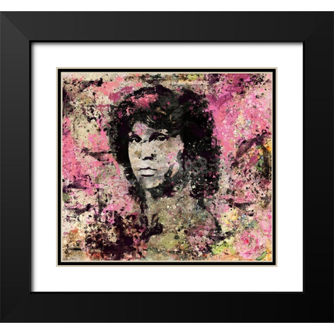 Jim Morrison IIII Black Modern Wood Framed Art Print with Double Matting by Wiley, Marta