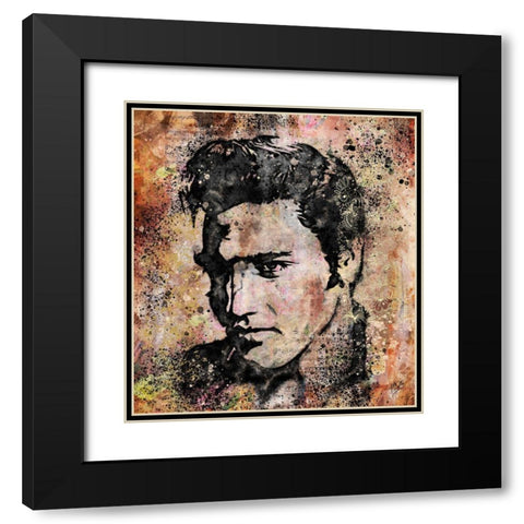 Elvis II Black Modern Wood Framed Art Print with Double Matting by Wiley, Marta