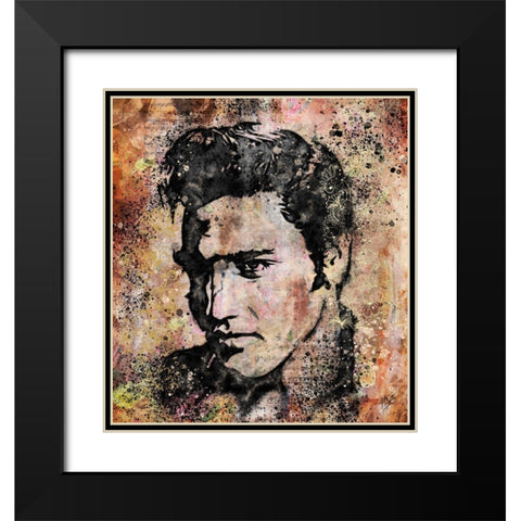 Elvis II Black Modern Wood Framed Art Print with Double Matting by Wiley, Marta