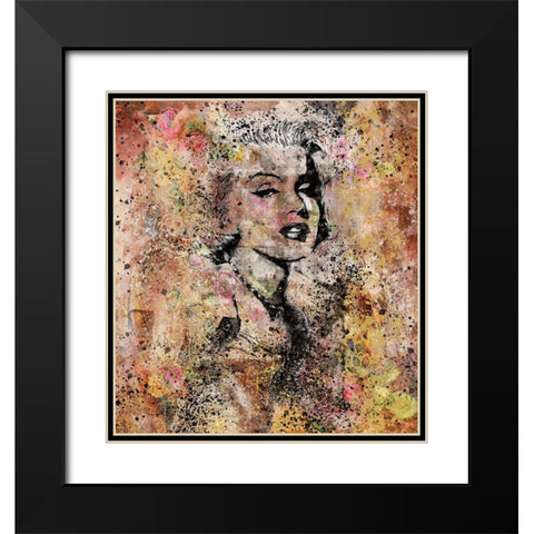 Marilyn Monroe II Black Modern Wood Framed Art Print with Double Matting by Wiley, Marta