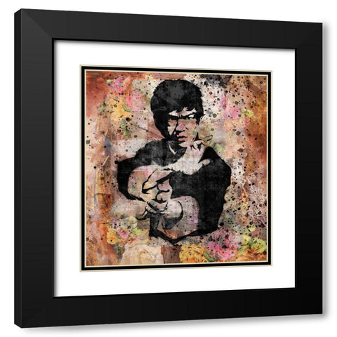 Bruce Lee III Black Modern Wood Framed Art Print with Double Matting by Wiley, Marta