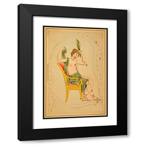Cassiopeia, 1825 Black Modern Wood Framed Art Print with Double Matting by Aspin, Jehoshaphat