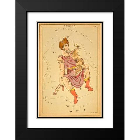 Auriga, 1825 Black Modern Wood Framed Art Print with Double Matting by Aspin, Jehoshaphat