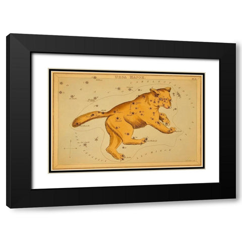 Ursa Major, 1825 Black Modern Wood Framed Art Print with Double Matting by Aspin, Jehoshaphat