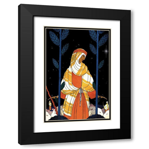 Palestine-Starlight, 1925 Black Modern Wood Framed Art Print with Double Matting by McIntosh, Frank