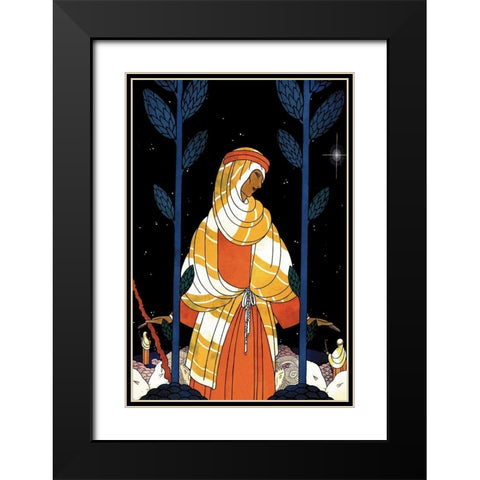 Palestine-Starlight, 1925 Black Modern Wood Framed Art Print with Double Matting by McIntosh, Frank