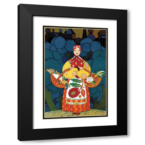 Russi Stage-Setting No Title, 1926 Black Modern Wood Framed Art Print with Double Matting by McIntosh, Frank