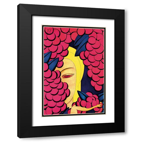 A Persian Vintage, 1926 Black Modern Wood Framed Art Print with Double Matting by McIntosh, Frank