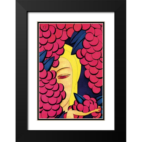 A Persian Vintage, 1926 Black Modern Wood Framed Art Print with Double Matting by McIntosh, Frank