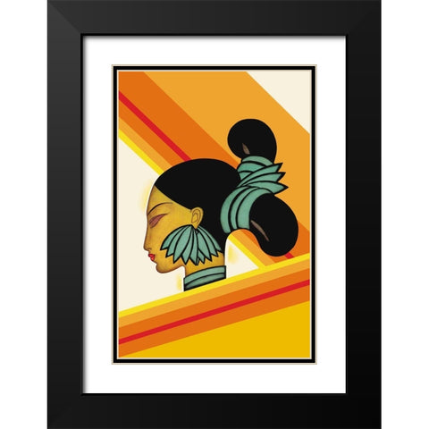 Hill Woman of Assam, 1927 Black Modern Wood Framed Art Print with Double Matting by McIntosh, Frank