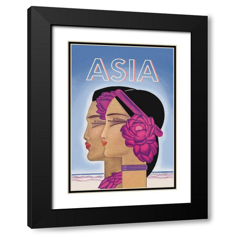 Starlight - Tahiti, 1928 Black Modern Wood Framed Art Print with Double Matting by McIntosh, Frank