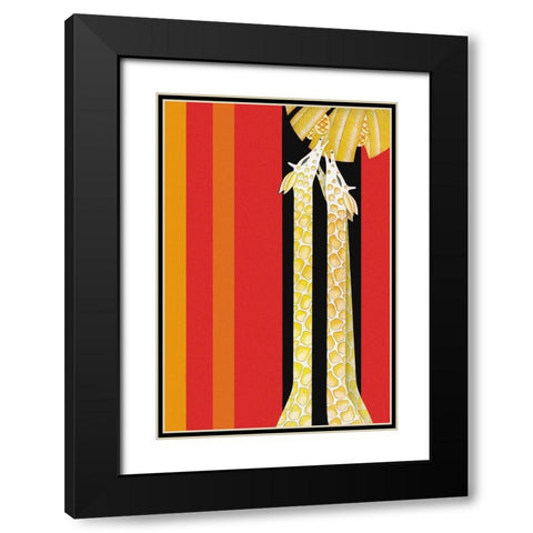 African Landscape, 1929 Black Modern Wood Framed Art Print with Double Matting by McIntosh, Frank