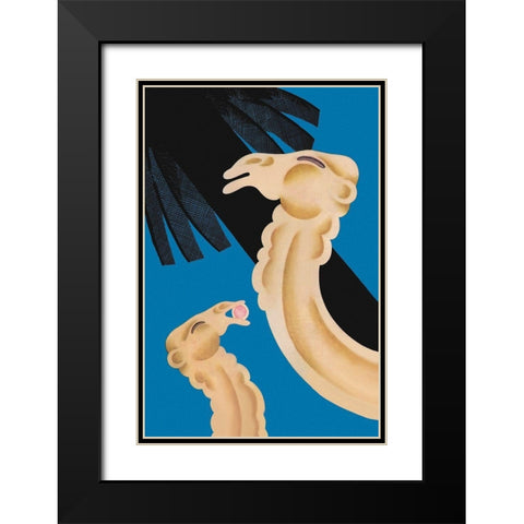 Forbidden Fruit, 1930 Black Modern Wood Framed Art Print with Double Matting by McIntosh, Frank