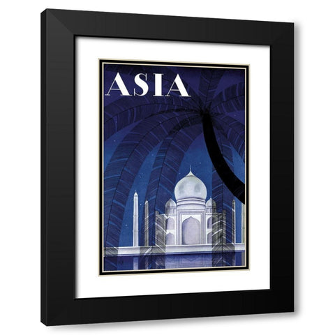 In Agra with Title, 1930 Black Modern Wood Framed Art Print with Double Matting by McIntosh, Frank