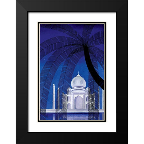 In Agra, 1930 Black Modern Wood Framed Art Print with Double Matting by McIntosh, Frank