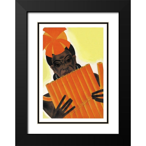 Melanesian Intervals, 1931 Black Modern Wood Framed Art Print with Double Matting by McIntosh, Frank