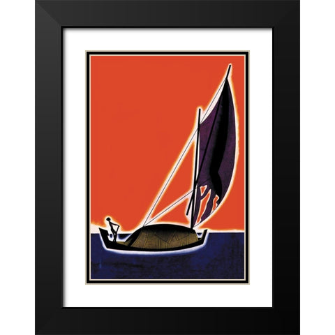 On One of the Seven Seas, 1931 Black Modern Wood Framed Art Print with Double Matting by McIntosh, Frank