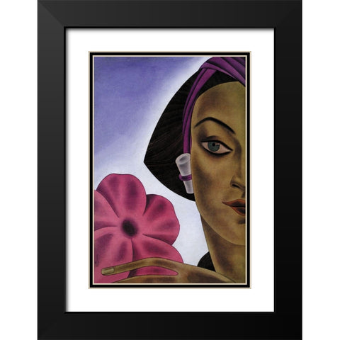 Sumatran Mode in Millinery, 1931 Black Modern Wood Framed Art Print with Double Matting by McIntosh, Frank