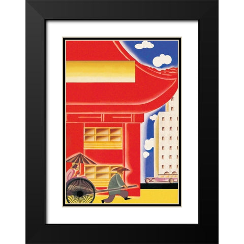 Innovation, 1932 Black Modern Wood Framed Art Print with Double Matting by McIntosh, Frank