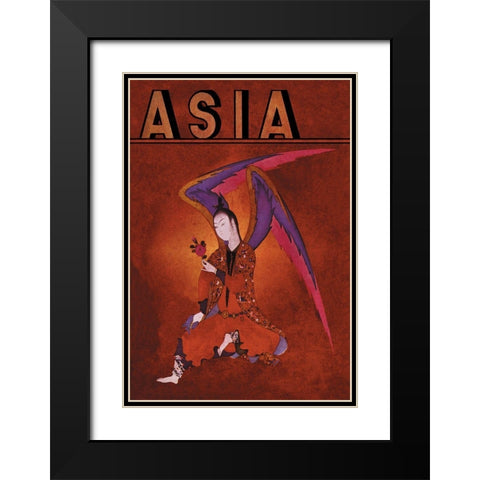 An Angel of Islam with Title, 1934 Black Modern Wood Framed Art Print with Double Matting by McIntosh, Frank