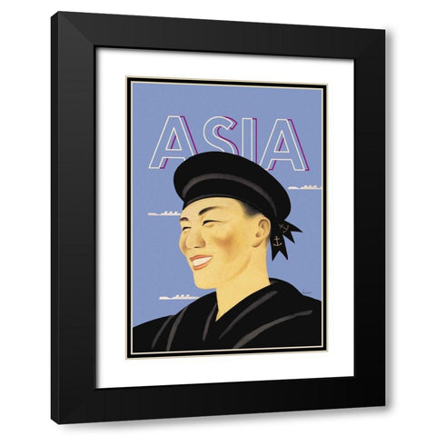 Japanese Sailor, 1935 Black Modern Wood Framed Art Print with Double Matting by McIntosh, Frank