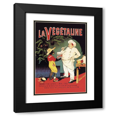 La Vegetaline Black Modern Wood Framed Art Print with Double Matting by Oge, Eugene