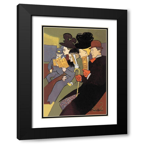 Media, 1897, 1897 Black Modern Wood Framed Art Print with Double Matting by Penfield, Edward