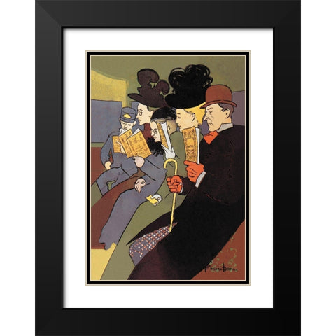Media, 1897, 1897 Black Modern Wood Framed Art Print with Double Matting by Penfield, Edward