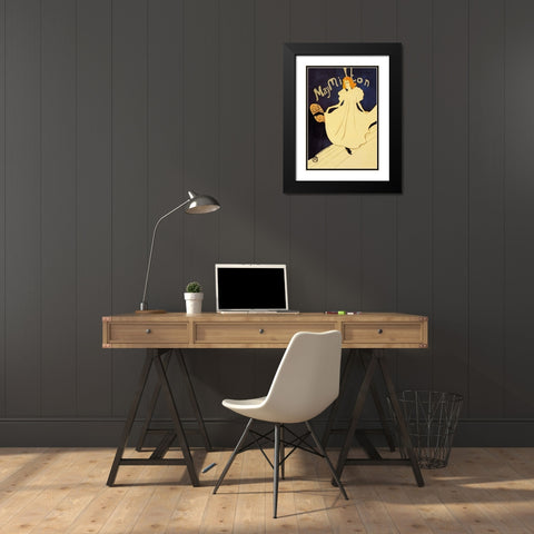 May Milton on Stage Black Modern Wood Framed Art Print with Double Matting by Toulouse-Lautrec, Henri