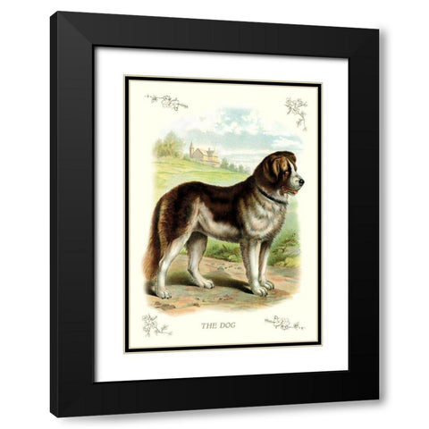 The Dog, 1900 Black Modern Wood Framed Art Print with Double Matting by Unknown
