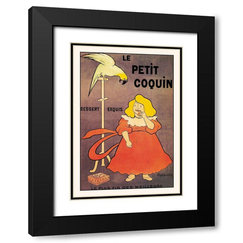 Le Petit Coquin Black Modern Wood Framed Art Print with Double Matting by Unknown