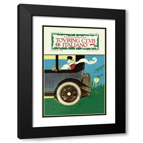 Touring Club Italiano Black Modern Wood Framed Art Print with Double Matting by Unknown