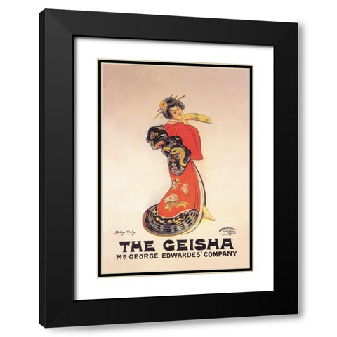 The Geisha: Mr. George Edwardes Company Black Modern Wood Framed Art Print with Double Matting by Unknown