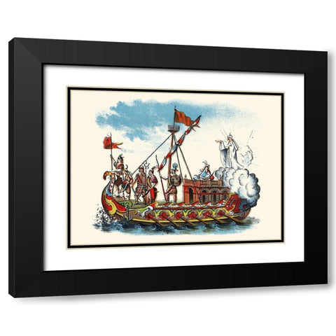 Tavics Vision Black Modern Wood Framed Art Print with Double Matting by Unknown