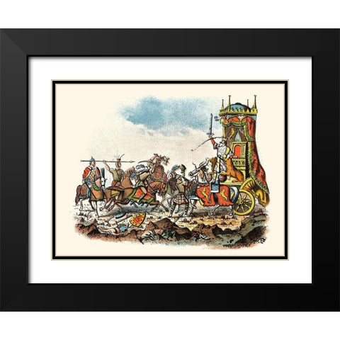 Rodericks Fall Black Modern Wood Framed Art Print with Double Matting by Unknown