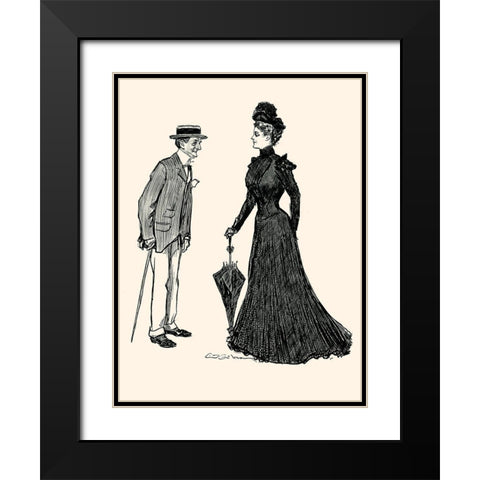 How Long Should I wear Mourning Black Modern Wood Framed Art Print with Double Matting by Gibson, Charles Dana