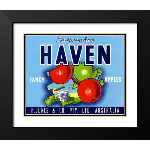 Haven Black Modern Wood Framed Art Print with Double Matting by Unknown