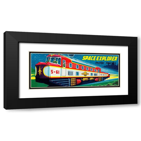 Space Explorer 5-61 Black Modern Wood Framed Art Print with Double Matting by Retrotrans