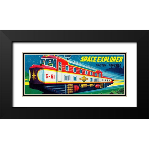Space Explorer 5-61 Black Modern Wood Framed Art Print with Double Matting by Retrotrans